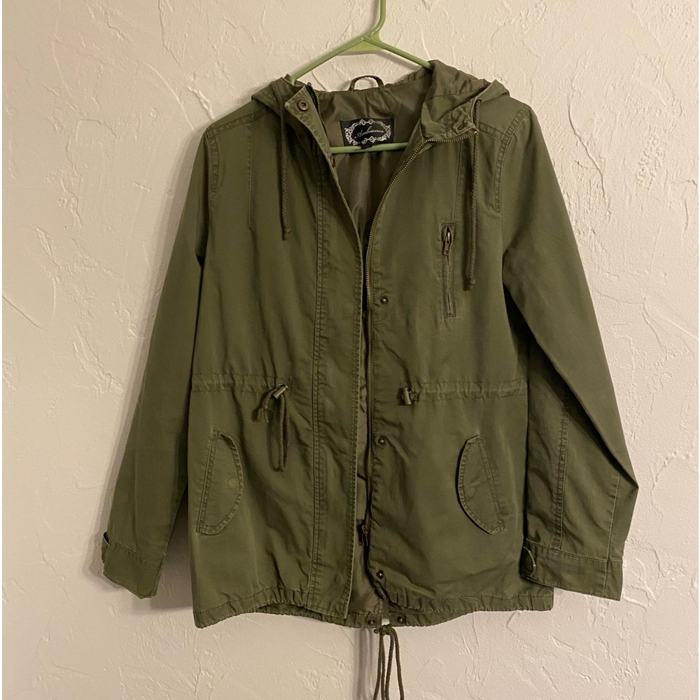 Olive green ladies jacket - Picture 1 of 4